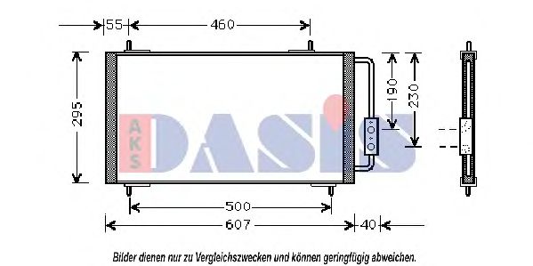 Радиатор кондиционера aksdasis 022290N