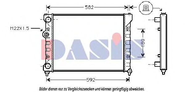 Радиатор охлаждения двигателя VAG 6K0121253AD Радиатор охлаждения двигателя VAG 6K0121253AD