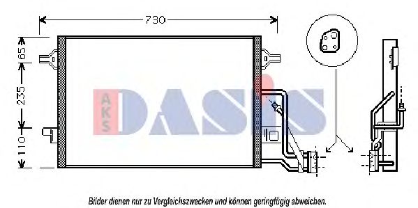Радиатор кондиционера aksdasis 042003N