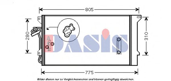 Радиатор кондиционера aksdasis 042040N