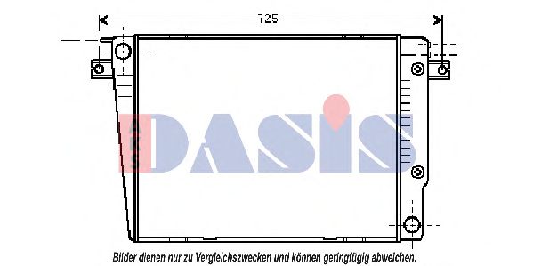 Радиатор охлаждения двигателя aksdasis 050880N