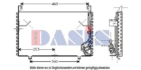 Радиатор кондиционера aksdasis 051920N