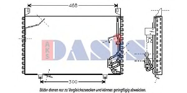 Радиатор кондиционера aksdasis 051970N