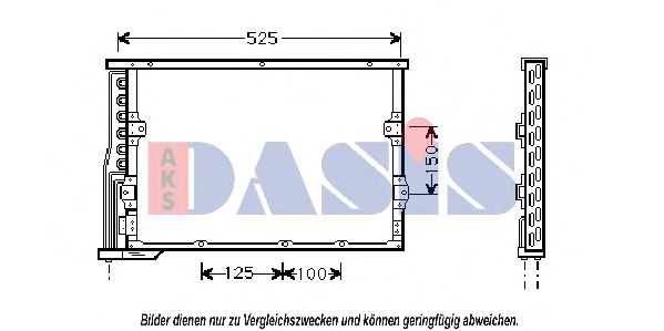 Радиатор кондиционера aksdasis 052003N