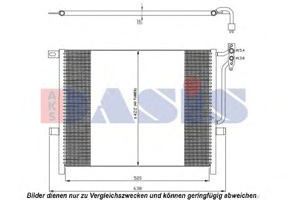Радиатор кондиционера aksdasis 052017N