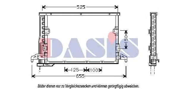 Радиатор кондиционера AKS DASIS 052240N Радиатор кондиционера AKS DASIS 052240N