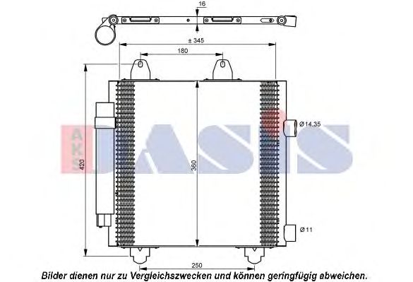 Радиатор кондиционера aksdasis 062012N