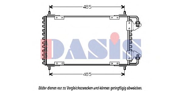 Радиатор кондиционера AKS DASIS 062060N Радиатор кондиционера AKS DASIS 062060N