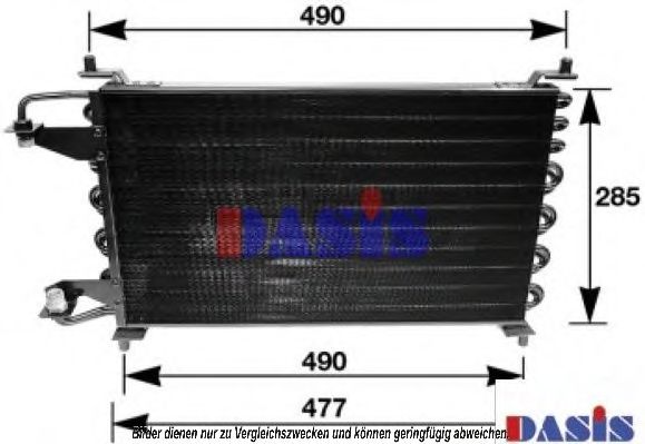 Радиатор кондиционера aksdasis 062060N