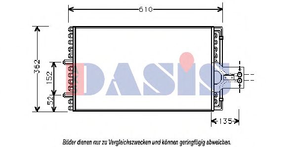 Радиатор кондиционера AKS DASIS 062090N Радиатор кондиционера AKS DASIS 062090N