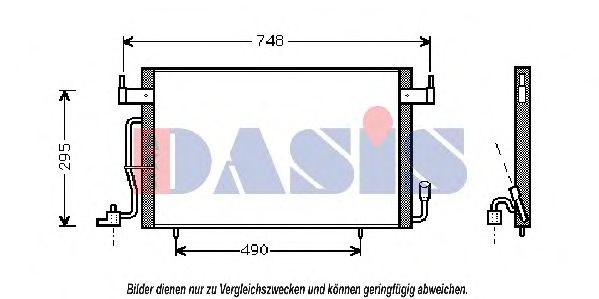 Радиатор кондиционера aksdasis 062390N
