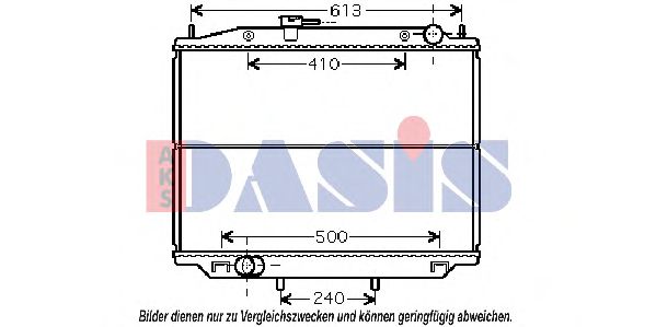 Радиатор охлаждения двигателя aksdasis 070128N