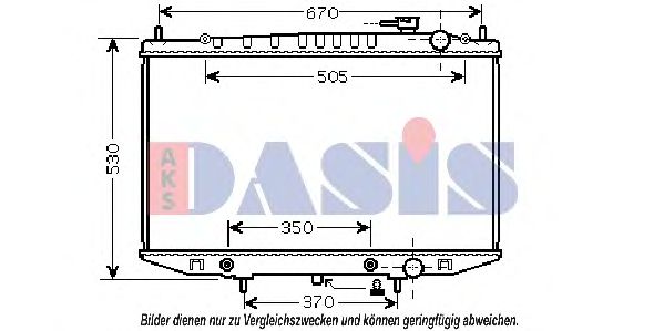 Радиатор охлаждения двигателя aksdasis 070147N