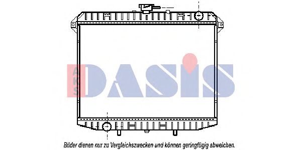 Радиатор охлаждения двигателя aksdasis 070290N