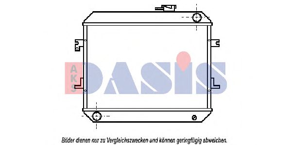 Радиатор охлаждения двигателя aksdasis 070540N