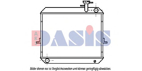 Радиатор охлаждения двигателя aksdasis 070560N