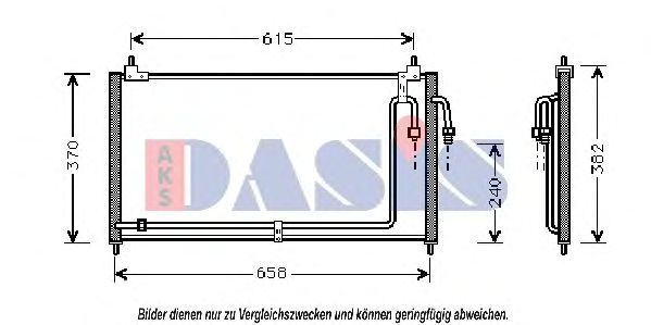 Радиатор кондиционера aksdasis 072012N