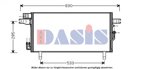 Радиатор кондиционера aksdasis 072032N