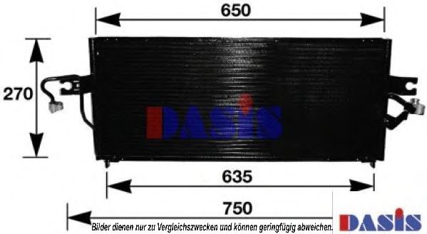 Радиатор кондиционера aksdasis 072120N