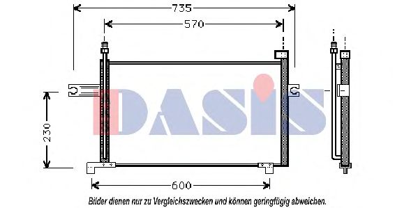 Радиатор кондиционера AKS DASIS 072140N Радиатор кондиционера AKS DASIS 072140N