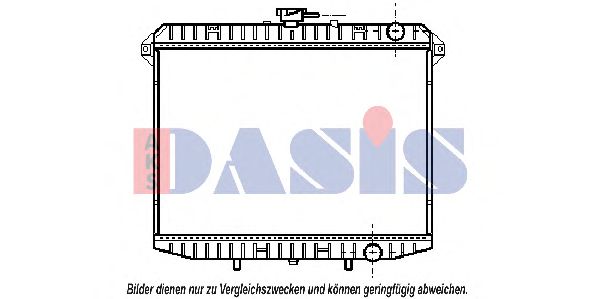 Радиатор охлаждения двигателя AKS DASIS 073200N Радиатор охлаждения двигателя AKS DASIS 073200N