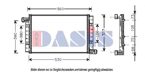 Радиатор кондиционера aksdasis 082003N