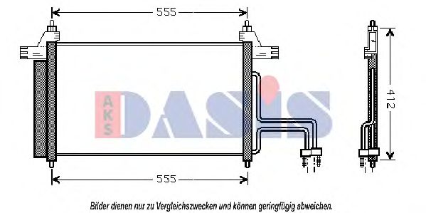 Радиатор кондиционера aksdasis 082011N