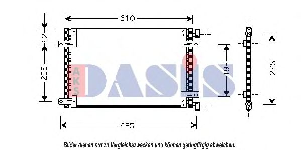 Радиатор кондиционера aksdasis 082012N