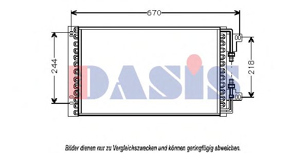 Радиатор кондиционера aksdasis 082026N