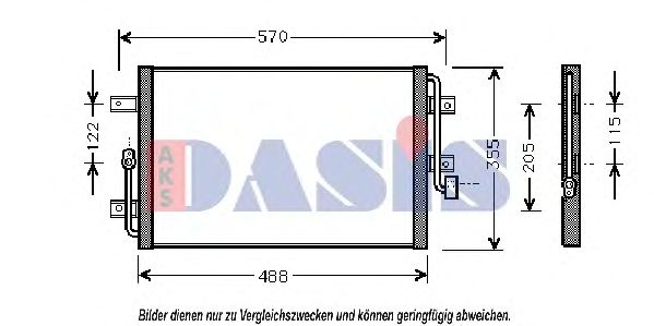 Радиатор кондиционера aksdasis 082031N