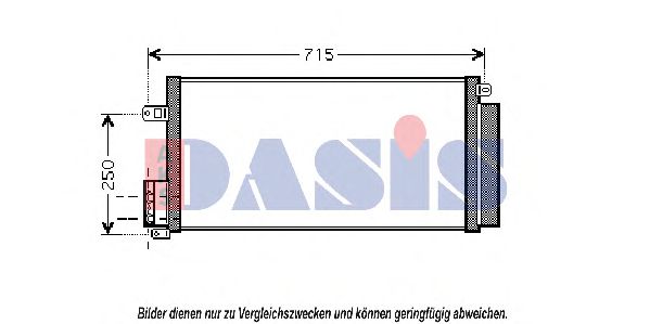 Радиатор кондиционера aksdasis 082039N
