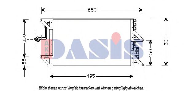 Радиатор кондиционера AKS DASIS 082110N Радиатор кондиционера AKS DASIS 082110N