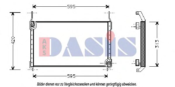Радиатор кондиционера AKS DASIS 082230N Радиатор кондиционера AKS DASIS 082230N