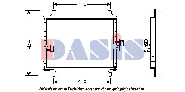 Радиатор кондиционера AKS DASIS 082270N Радиатор кондиционера AKS DASIS 082270N