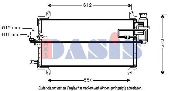 Радиатор кондиционера AKS DASIS 082290N Радиатор кондиционера AKS DASIS 082290N
