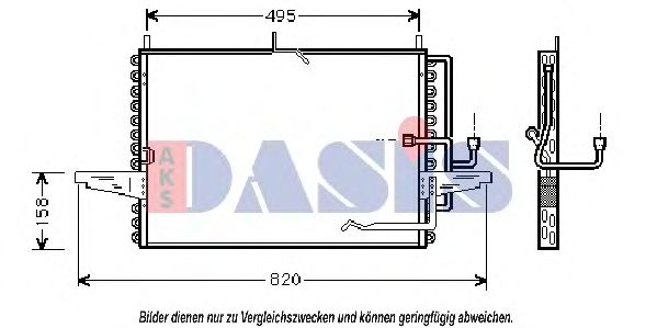 Радиатор кондиционера aksdasis 092009N