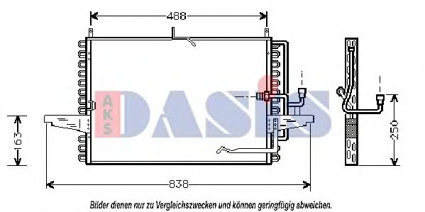 Радиатор кондиционера aksdasis 092023N