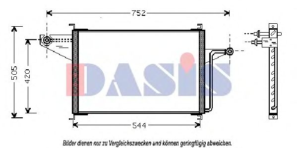 Радиатор кондиционера aksdasis 092025N
