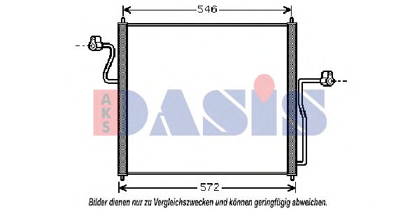 Радиатор кондиционера aksdasis 092035N
