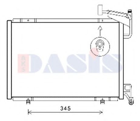 Радиатор кондиционера aksdasis 092056N