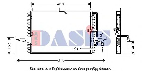 Радиатор кондиционера aksdasis 092170N