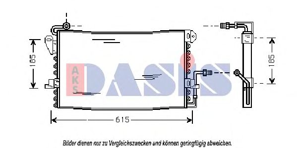 Радиатор кондиционера aksdasis 092430N