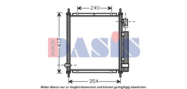 Радиатор кондиционера aksdasis 102006N