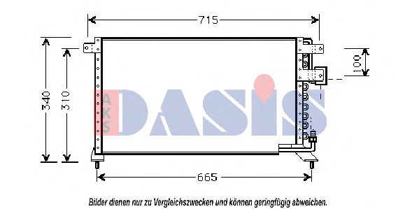 Радиатор кондиционера aksdasis 102020N