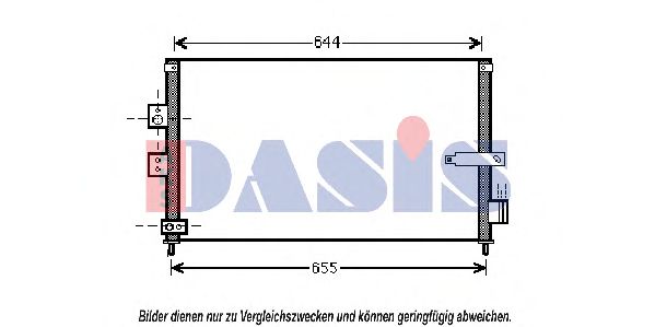 Радиатор кондиционера aksdasis 102025N