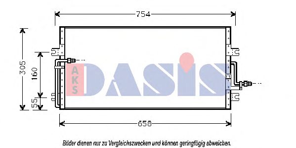 Радиатор кондиционера aksdasis 102040N