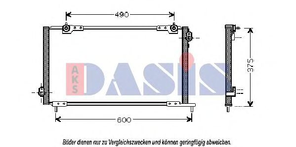 Радиатор кондиционера AKS DASIS 102160N Радиатор кондиционера AKS DASIS 102160N