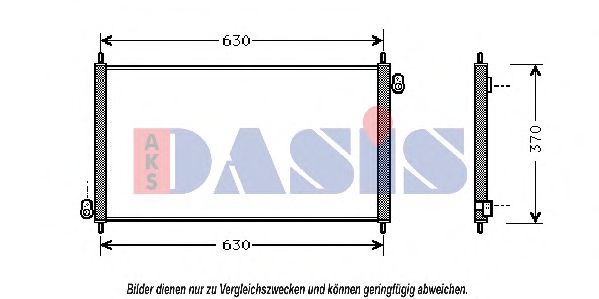 Радиатор кондиционера aksdasis 102180N