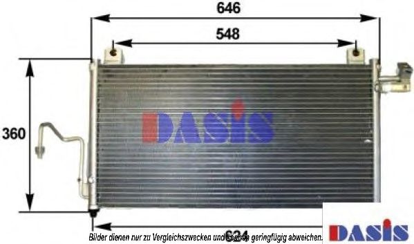 Радиатор кондиционера aksdasis 112009N