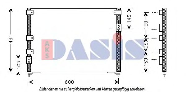 Радиатор кондиционера aksdasis 112010N